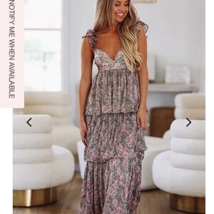 NWT Hazel and Olive Blakely Maxi Gown Dress